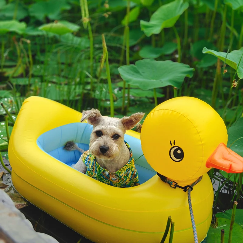Salvagente per Cani Piccoli "Yellow Duck" 50x90cm | Corgi e Teddy