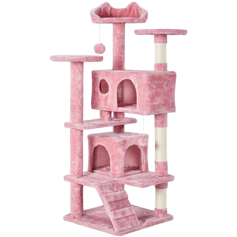 Albero Tiragraffi Multilivello con Cuscini, Cucce e Giochi | S / M / L