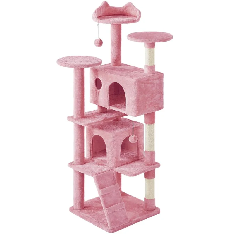 Albero Tiragraffi Multilivello con Cuscini, Cucce e Giochi | S / M / L