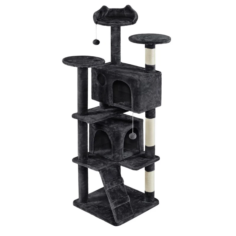 Albero Tiragraffi Multilivello con Cuscini, Cucce e Giochi | S / M / L