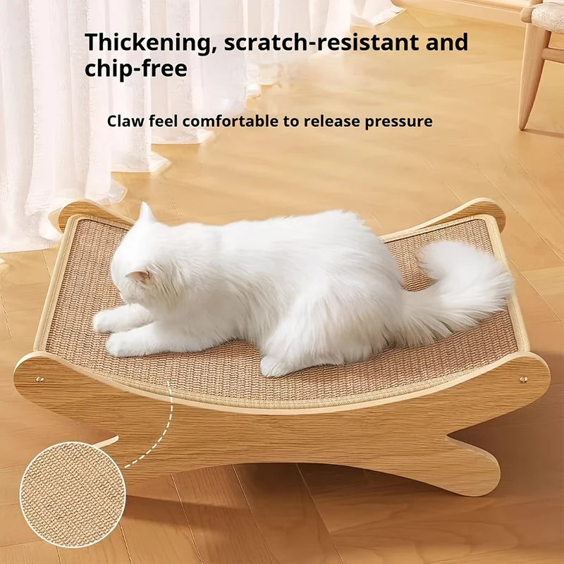 Tiragraffi in Sisal per Gatto 49x32 cm | Tappeto Gioco e Relax