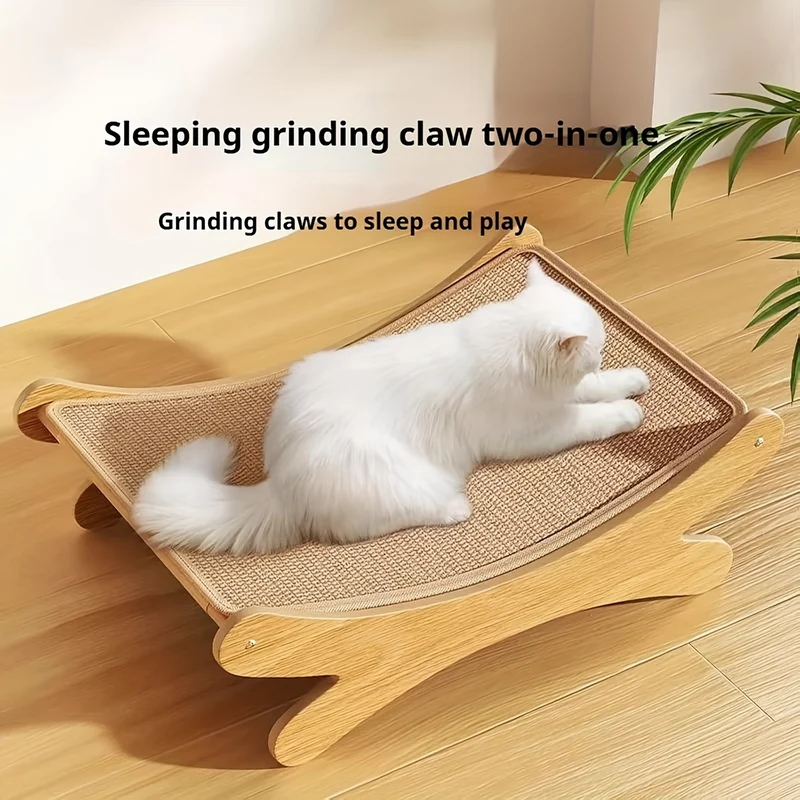Tiragraffi in Sisal per Gatto 49x32 cm | Tappeto Gioco e Relax