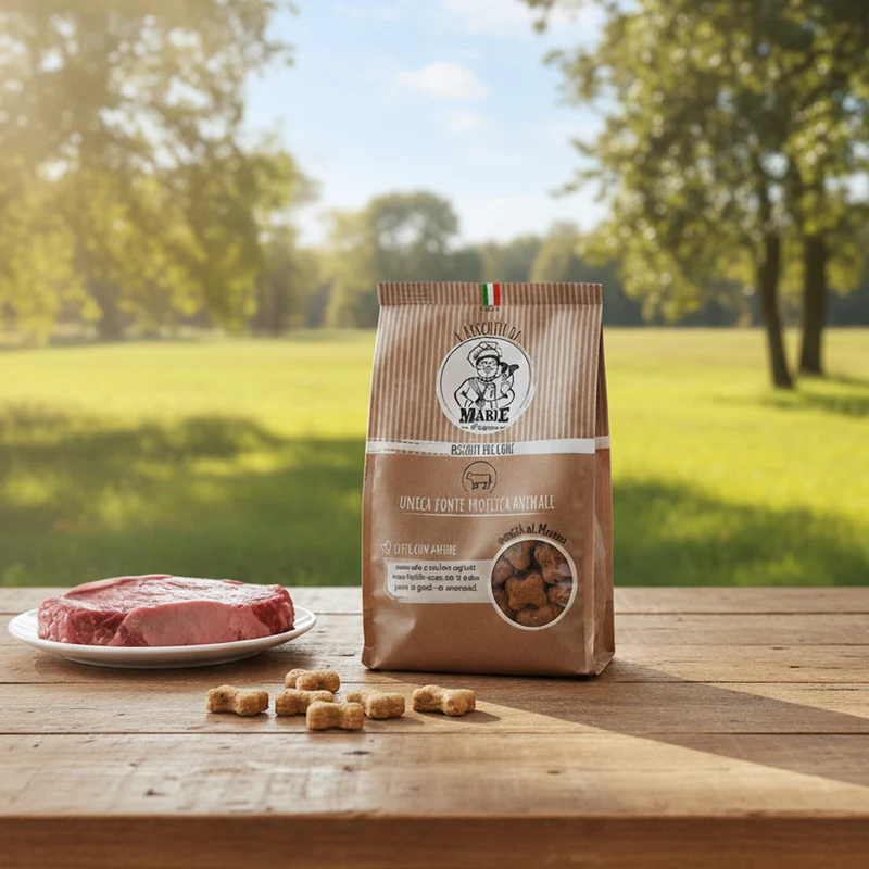 Biscotti Marie Ossetti al Manzo per Cani 300g | Mono-Proteici e Naturali