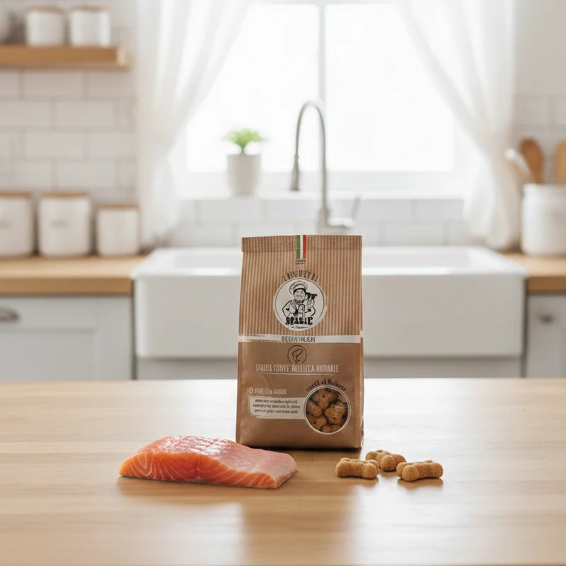 Biscotti Marie Ossetti al Salmone per Cani 300g | Mono-Proteici