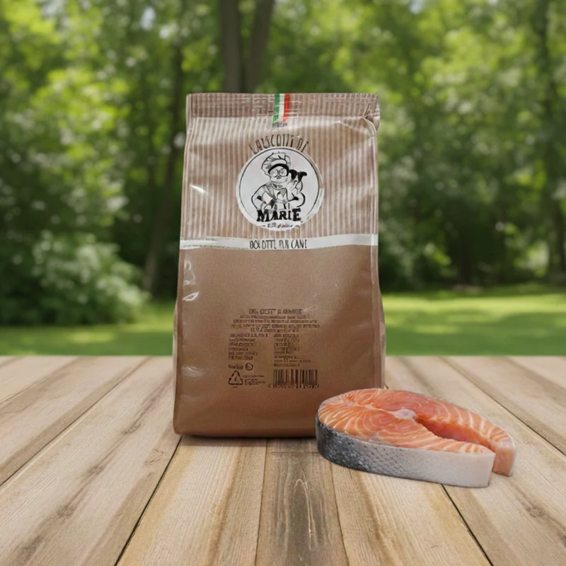 Biscotti Marie Ossetti al Salmone per Cani 300g | Mono-Proteici