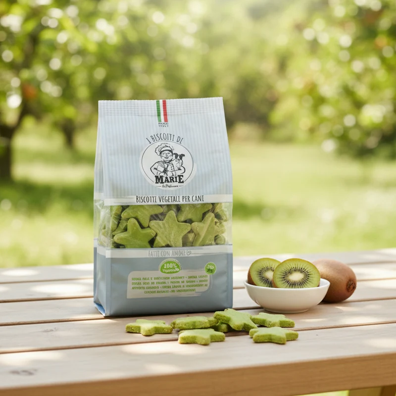 Biscotti Marie Vegetali Stella al Kiwi per Cani 400g | Senza Sale e Zuccheri