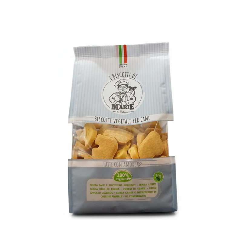 Biscotti Marie Vegetali aromatizzati al Latte per Cani 400g | Senza Sale e Zuccheri