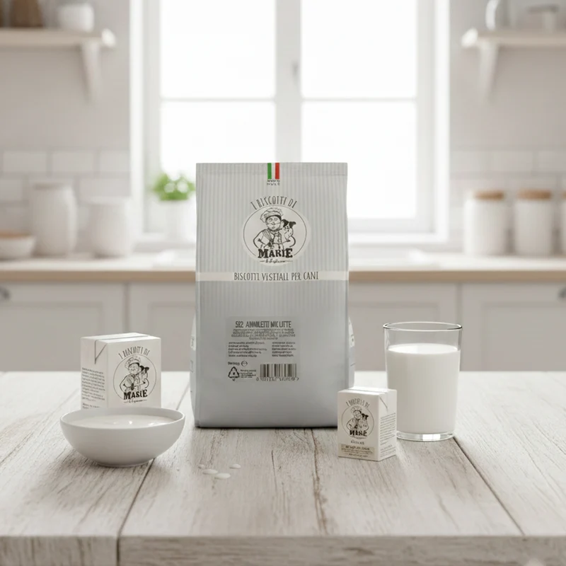 Biscotti Marie Vegetali aromatizzati al Latte per Cani 400g | Senza Sale e Zuccheri