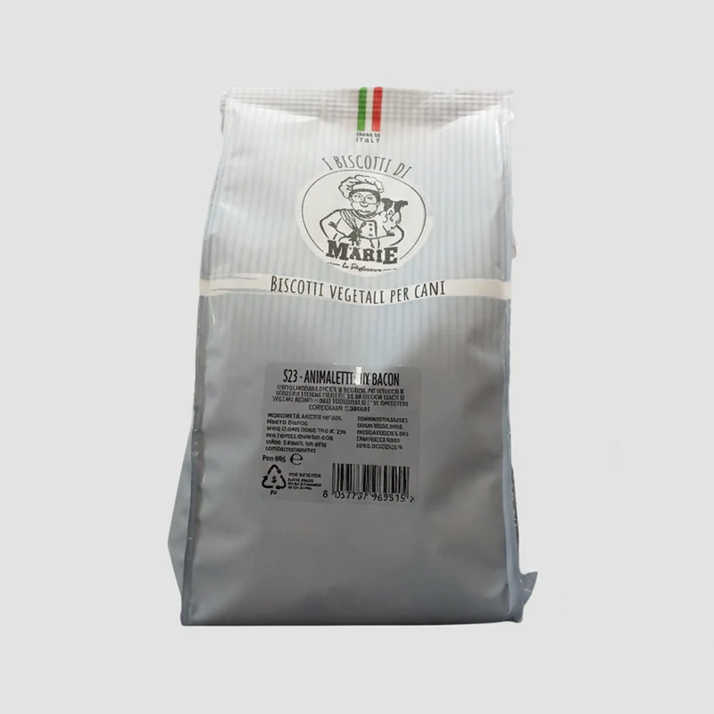 Biscotti Marie Vegetali per Cani Animaletti Mix Aroma Bacon 400g