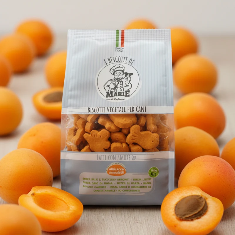 Biscotti Marie Vegetali per Cani Animaletti Mix Albicocca 400g