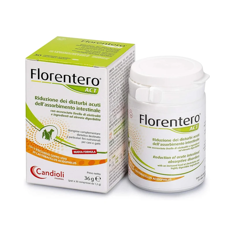 Florentero® Act 30 Compresse | Fermenti Lattici per Cani e Gatti