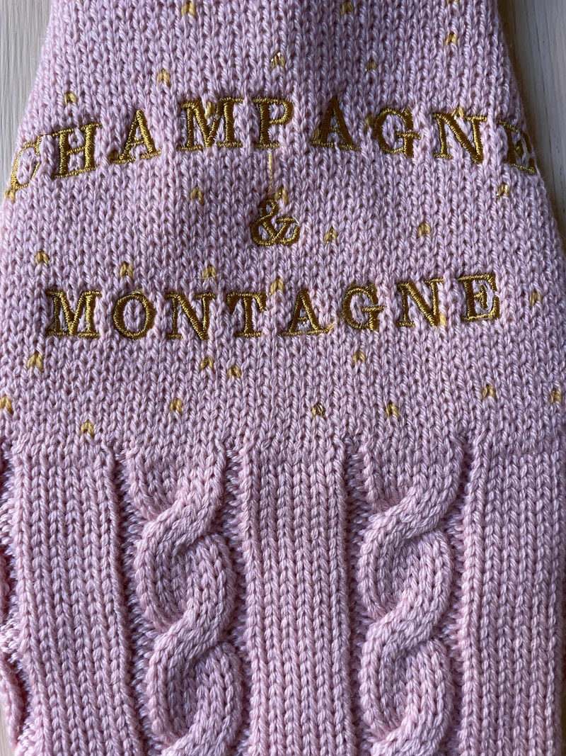 Maglioncino "Champagne e Montagne" - My Dog - ULTIME TAGLIE!!!