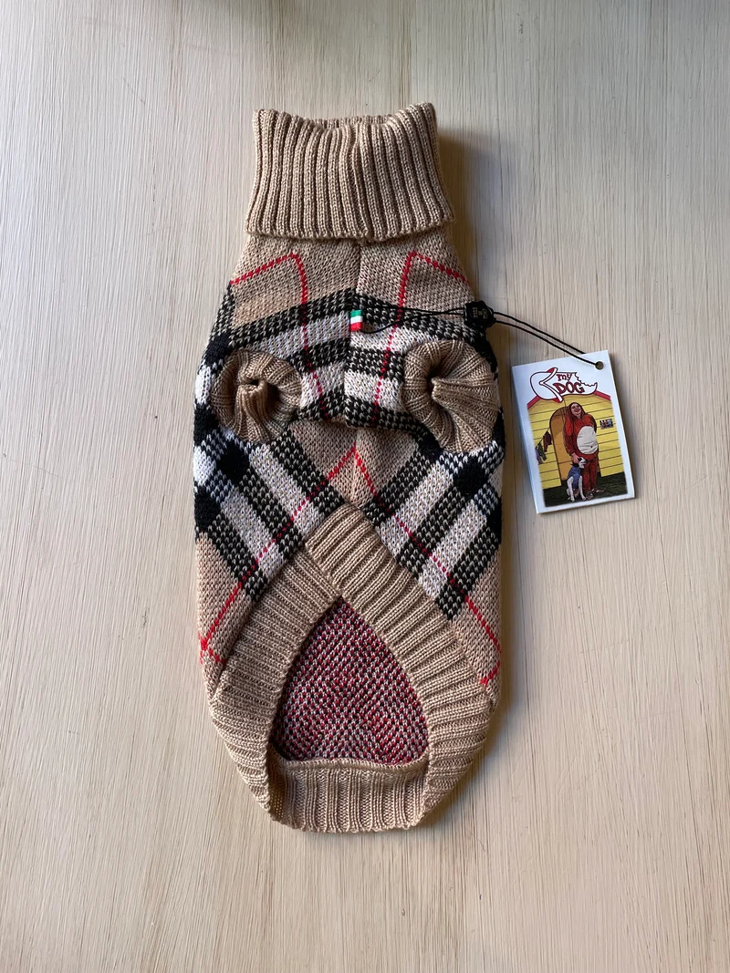 Maglioncino "Jacquard Tartan" - My Dog - ULTIME TAGLIE!!