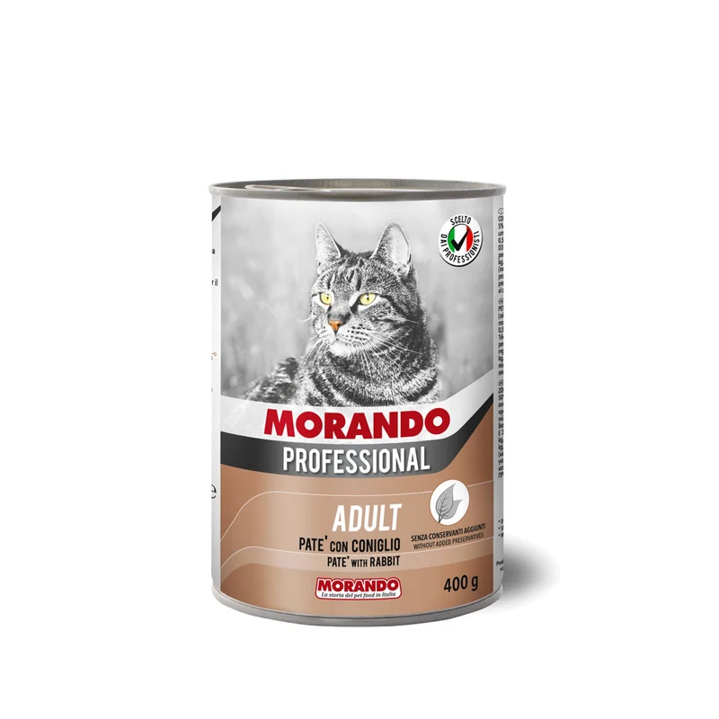Morando Professional Adult Patè con Coniglio | Umido Completo Gatto 400 g