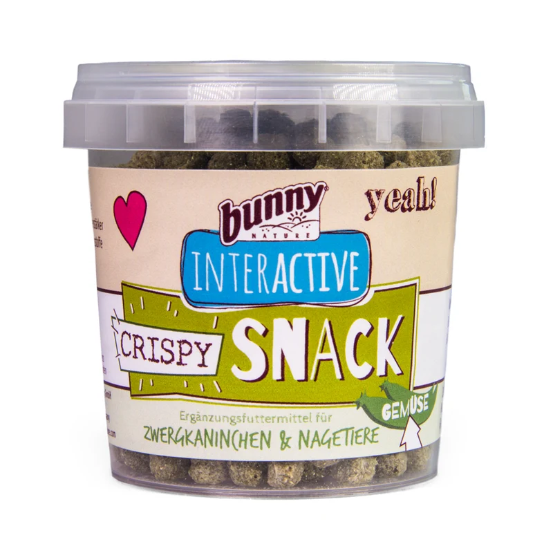 Bunny Crispy Snack alle Verdure | Snack Croccante per Roditori | 30 g