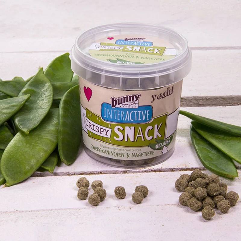 Bunny Crispy Snack alle Verdure | Snack Croccante per Roditori | 30 g
