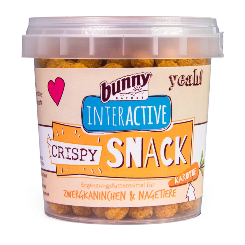 Bunny Crispy Snack alla Carota | Snack per Roditori | 25 g