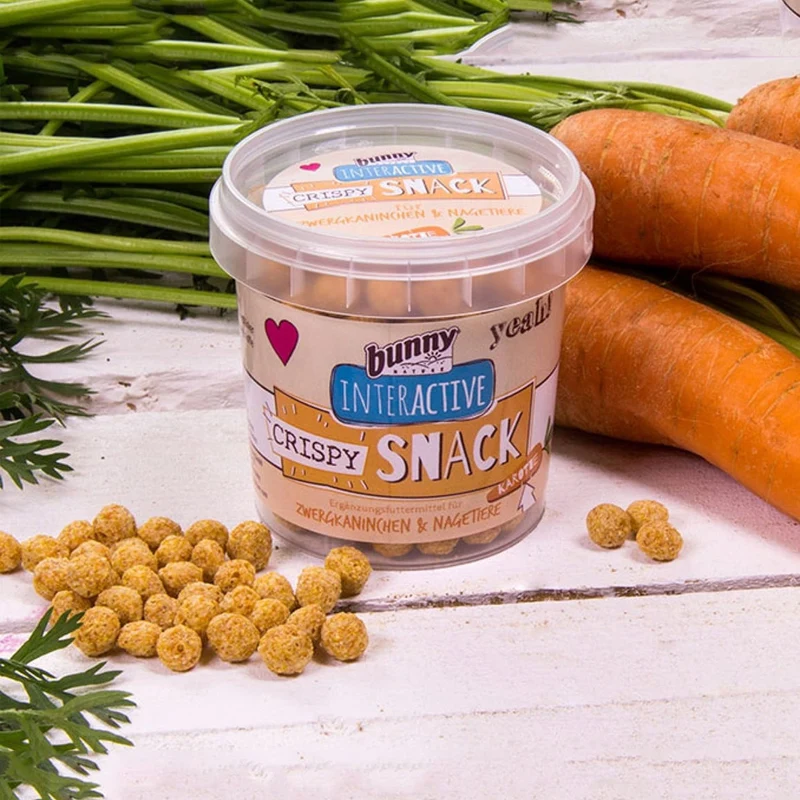 Bunny Crispy Snack alla Carota | Snack per Roditori | 25 g