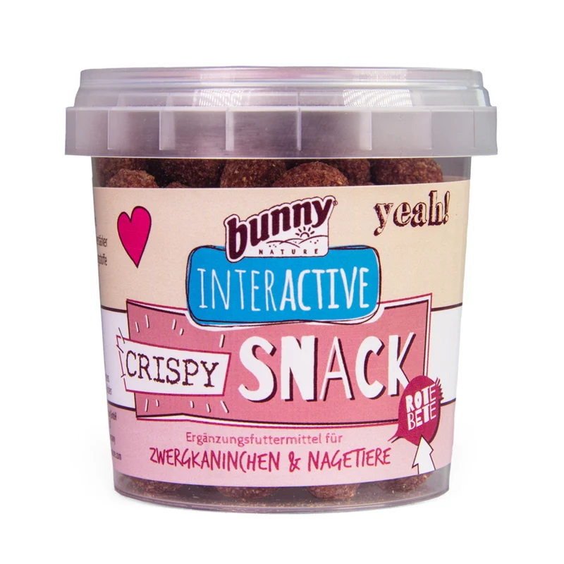 Bunny Crispy Snack alla Barbabietola | Snack Croccante per Roditori | 45 g