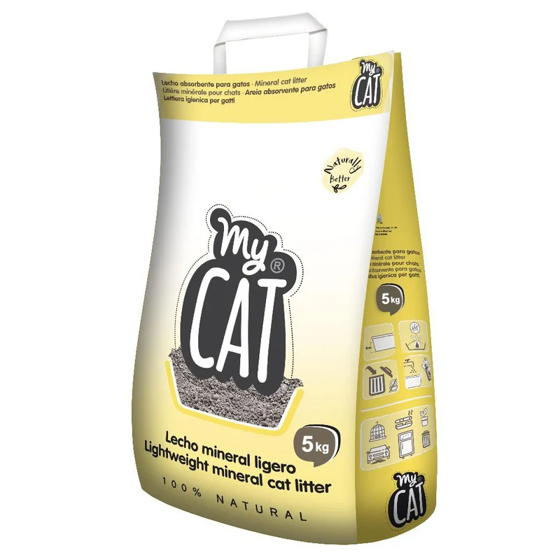 Lettiera Sepiolite per Gatti | 100% Naturale, Anti-Odore e Altamente Assorbente | 5 kg / 10 kg