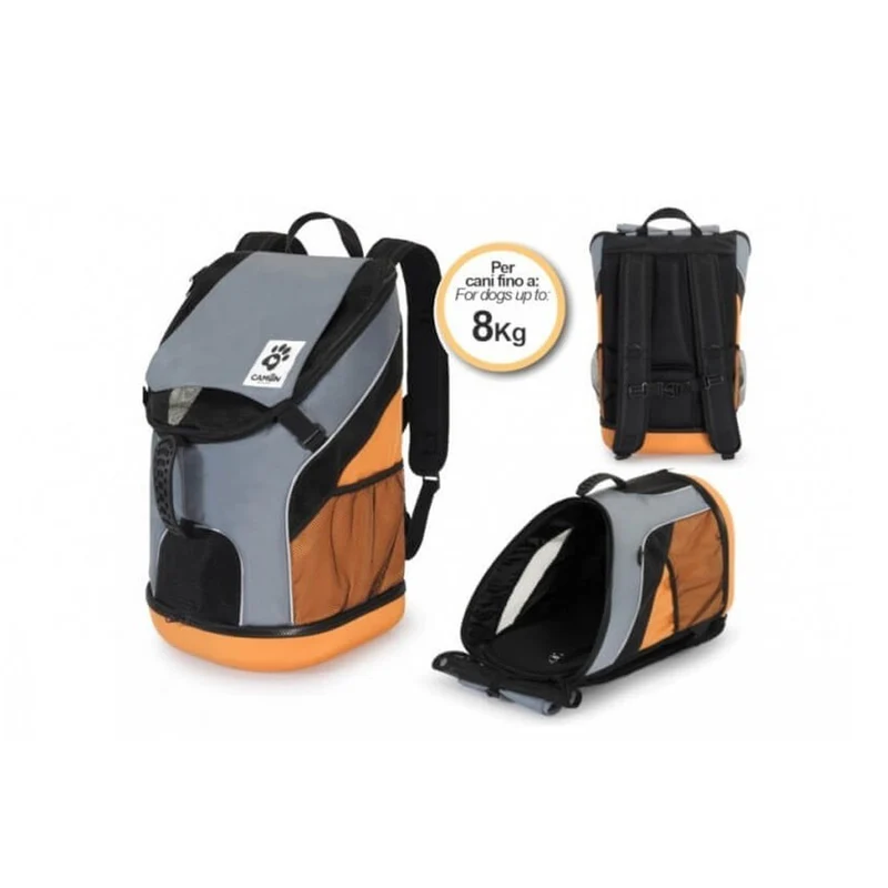 Camon Backpack Carrier Zainetto Trasportino Cani Gatti Fino a 8 kg | Elegante, Resistente e Pratico