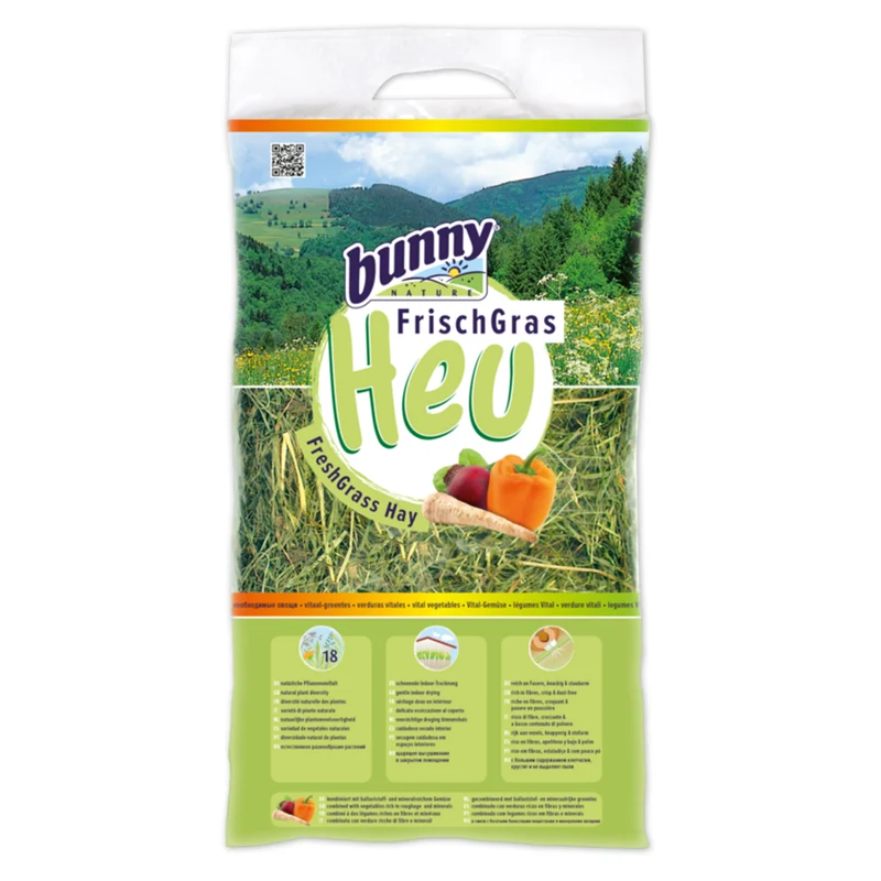 Bunny Nature Fieno Fresco alle Verdure 500g | 100% Naturale per Conigli e Roditori