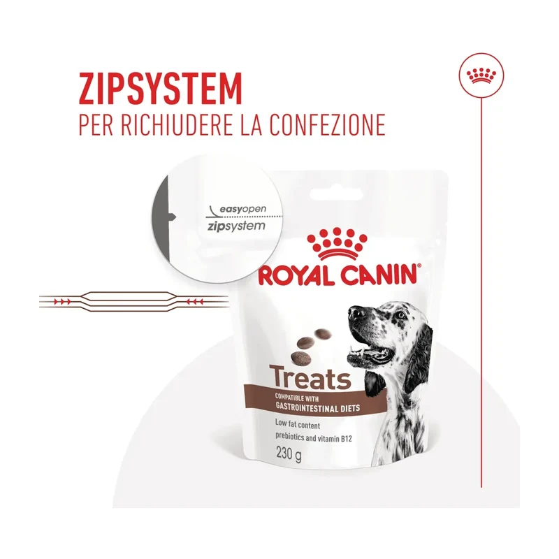Royal Canin Gastrointestinal Treats Cane 230g | Snack per Sensibilità Digestive