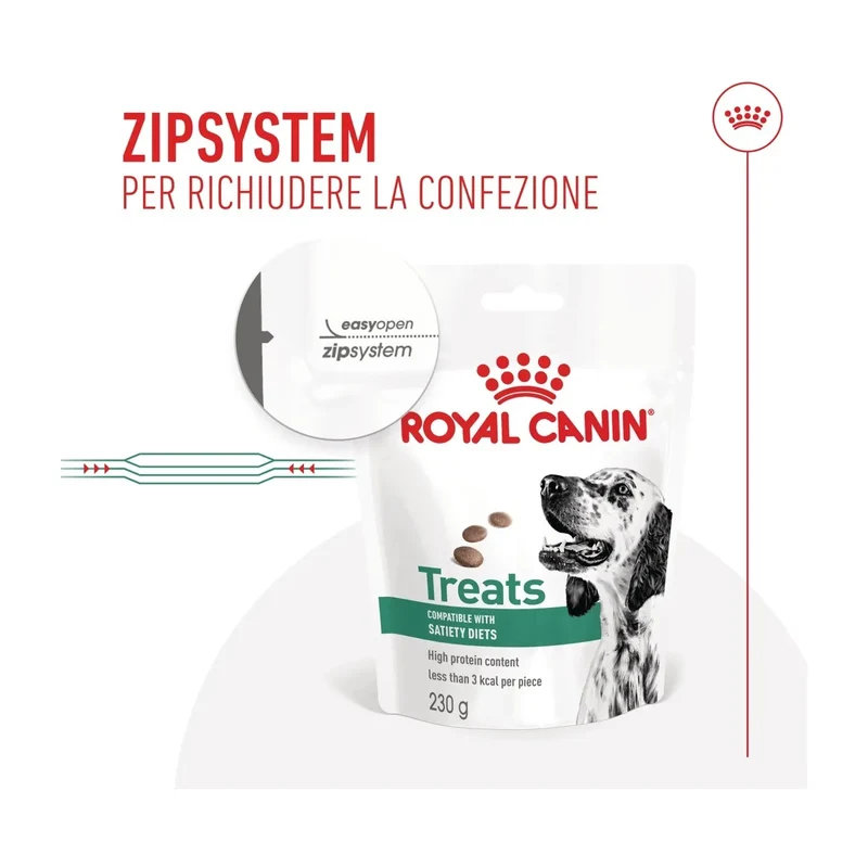 Royal Canin Satiety Treats Cane Adulto 230g | Snack a Basso Contenuto Calorico