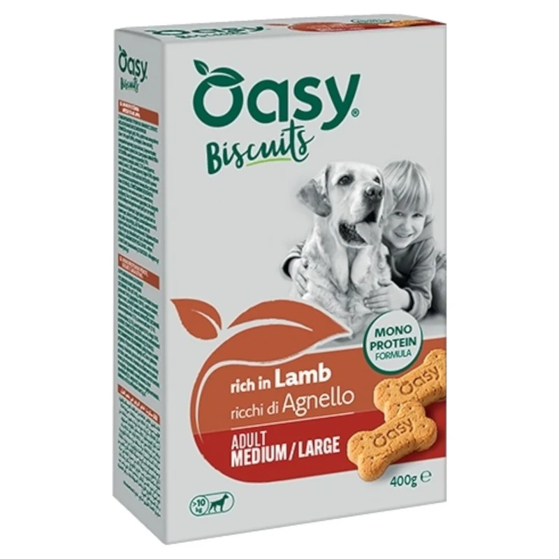 OASY Cane Biscotti Monoproteici Medium Adult Agnello 400gr