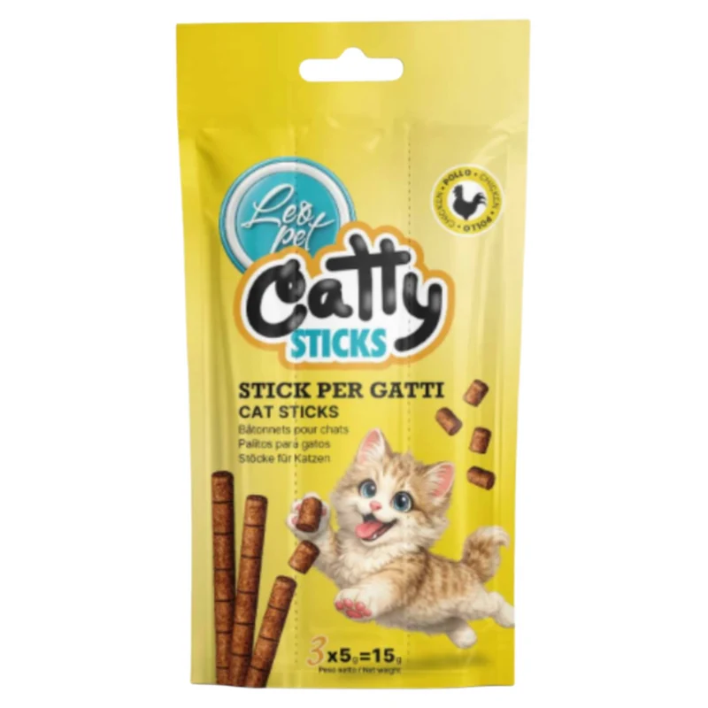 LEOPET Catty Sticks Pollo e Fegato 3x5gr