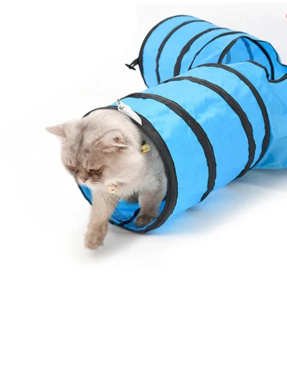 Pura Natura Tunnel Mania - Gioco Per Gatti Pieghevole