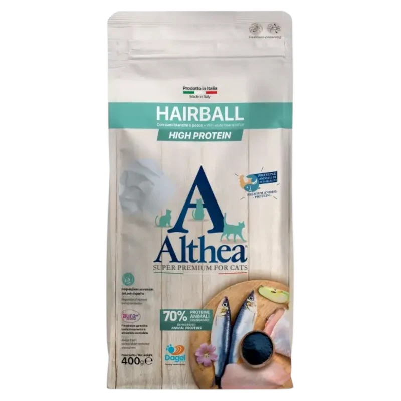 ALTHEA Gatto Hairball Carni Bianche e Pesce 400gr