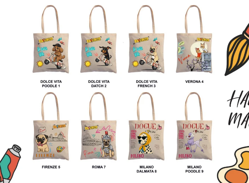 Borsa Shopper "Handmade For U" - I Love My Dog