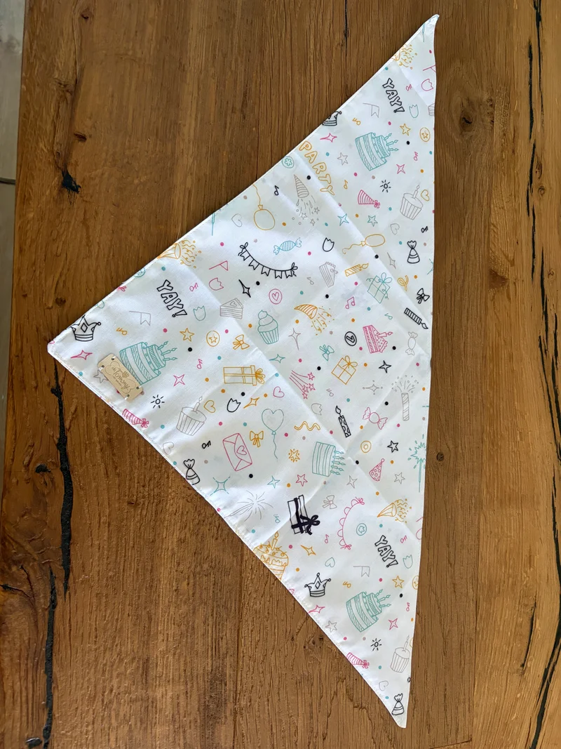 Bandana ''Happy Birthday'' - Da Tommy Pet Boutique