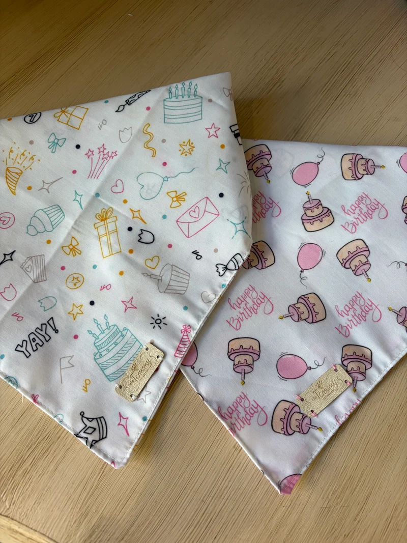 Bandana ''Happy Birthday'' - Da Tommy Pet Boutique