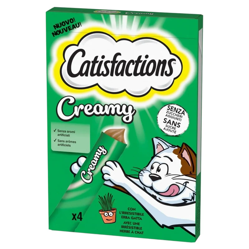 CATISFACTIONS Creamy all'Erba Gatta 4x10gr