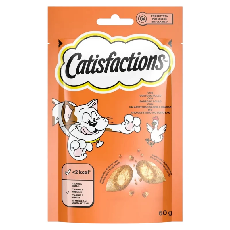 CATISFACTIONS Crunchy al Pollo 60gr