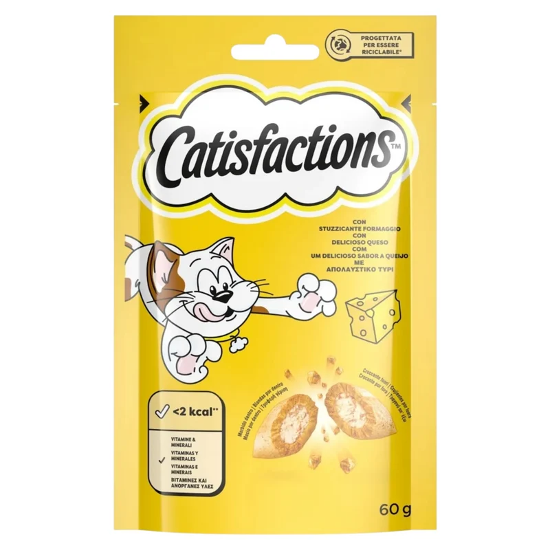 CATISFACTIONS Crunchy al Formaggio 60gr