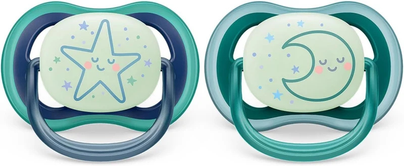 Succhietto Avent Ultra Air Night Time 6-18m Stella/luna