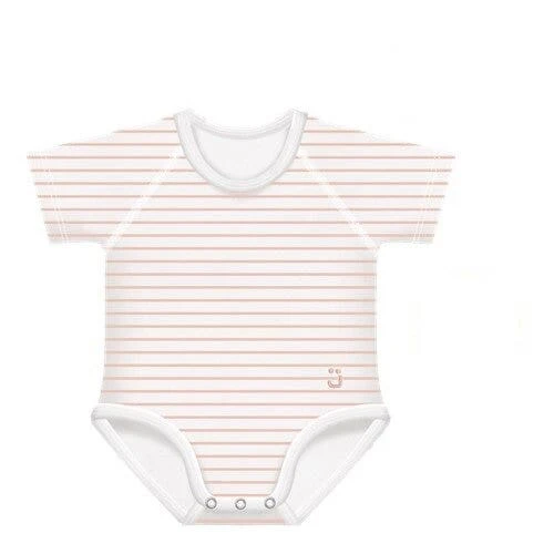 J Bimbi Body 0-36M In Bambu' 4 Stagioni Righe Pesca