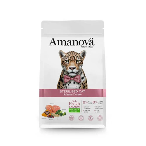 Amanova STERILISED Delux Salmone per Gatti