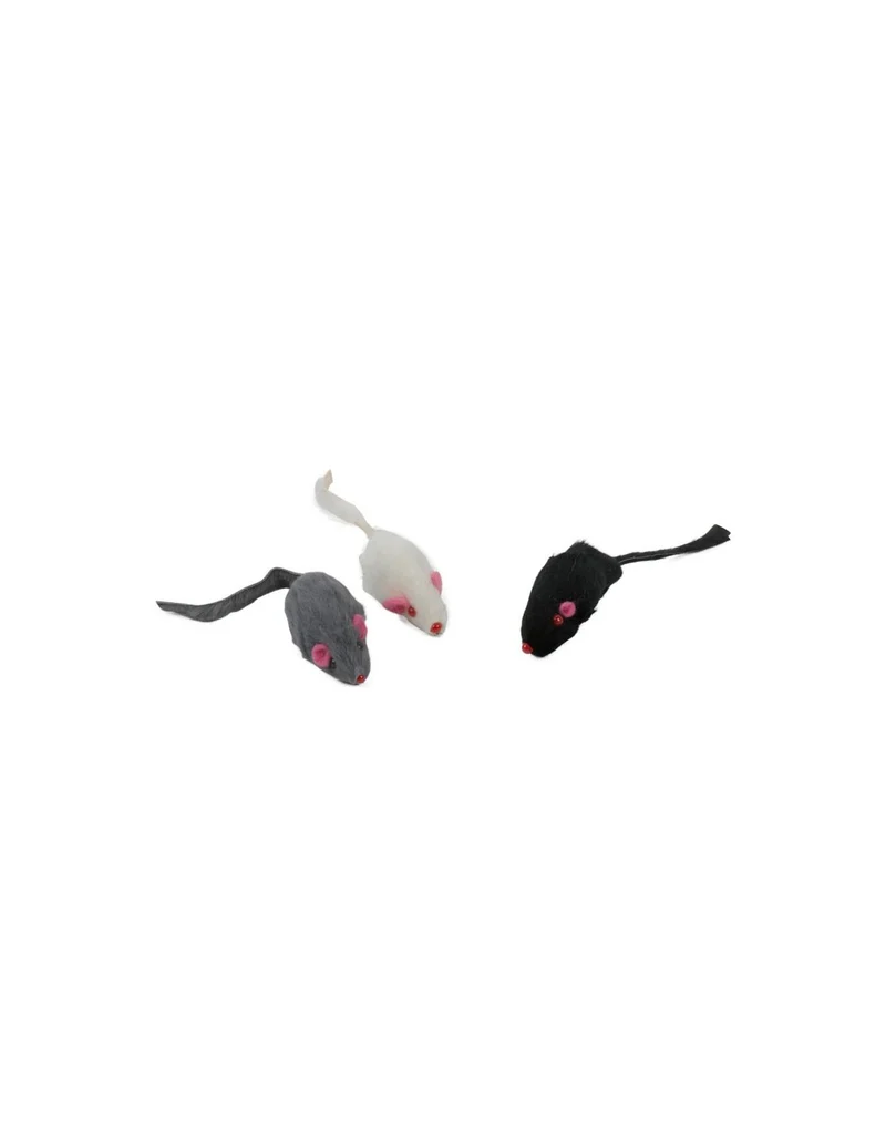 Gioco per gatti "topini pelo raso" in colori assortiti - Farm Company