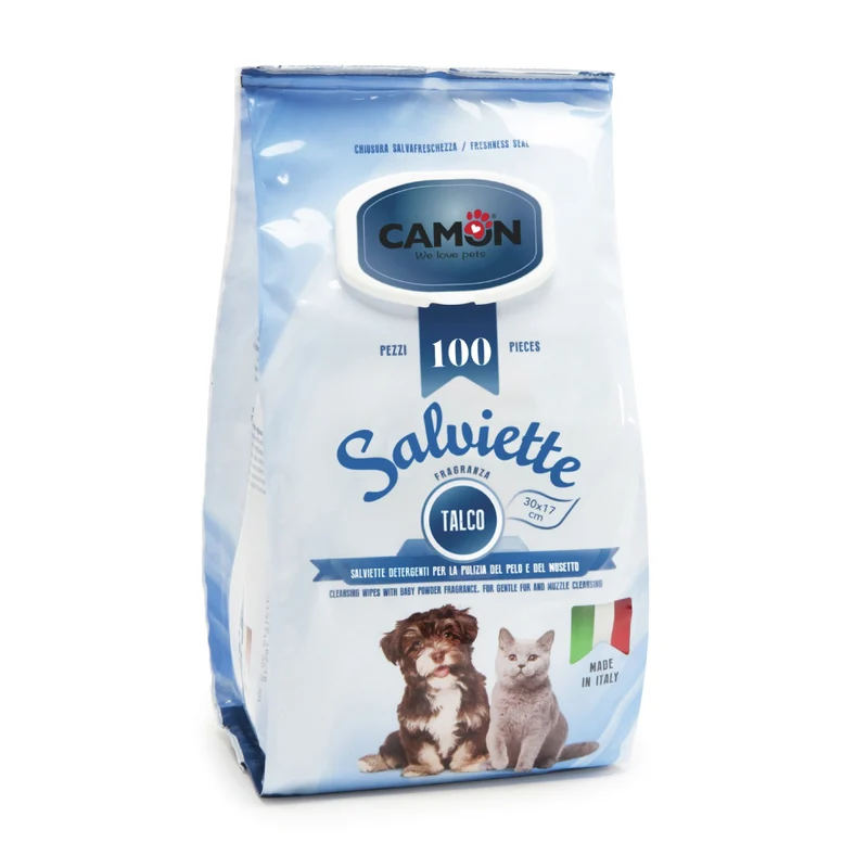 Camon Salviette 100 pezzi talco