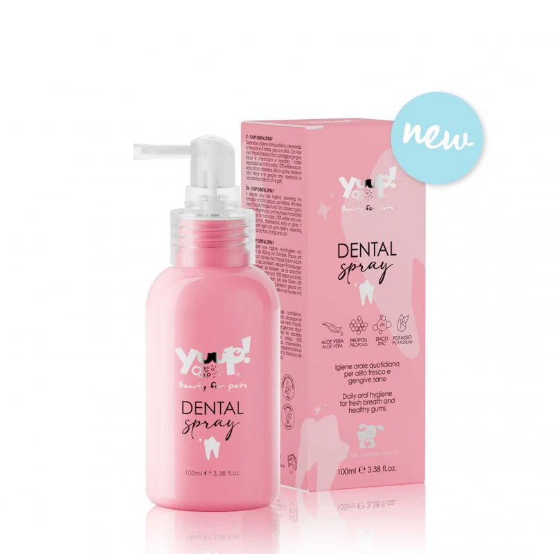 Yuup! Dental Spray 100ml | Dentifricio per Cane e Gatto | Anti-Tartaro | Alito Fresco