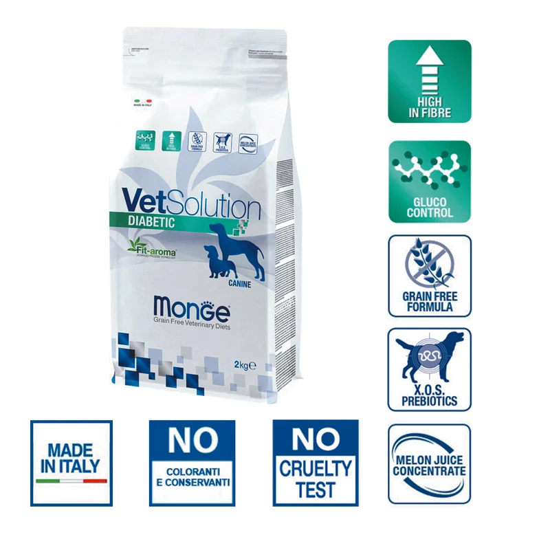 Monge VetSolution Diabetic Canine Alimento per Cani Diabetici