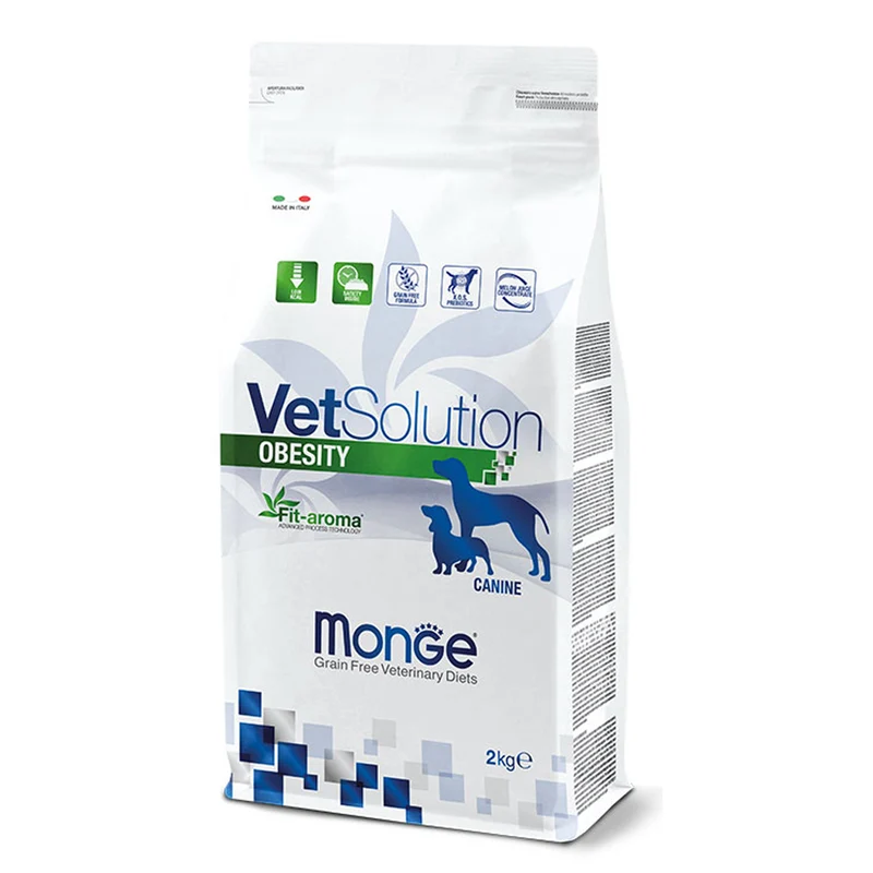 Monge VetSolution Obesity Canine Alimento per Cani per la Riduzione del Peso Corporeo