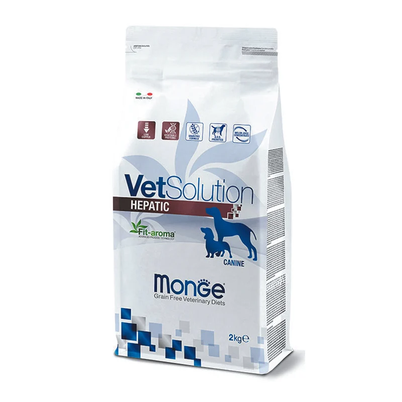 Monge VetSolution Hepatic Canine Alimento per Cani con Problemi Epatici
