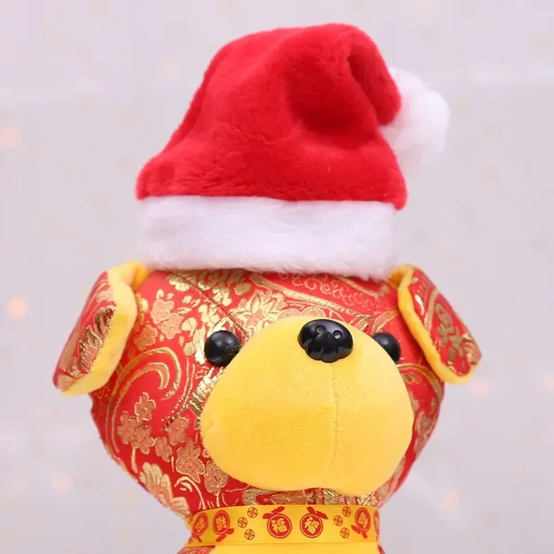 Cappellino di Natale per Cani e Gatti – Cappello Babbo Natale per Cuccioli – Costume Natalizio Accessorio Feste Capodanno