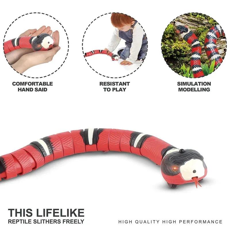 Serpente Interattivo per Gatti – Gioco Automatico Ricaricabile USB