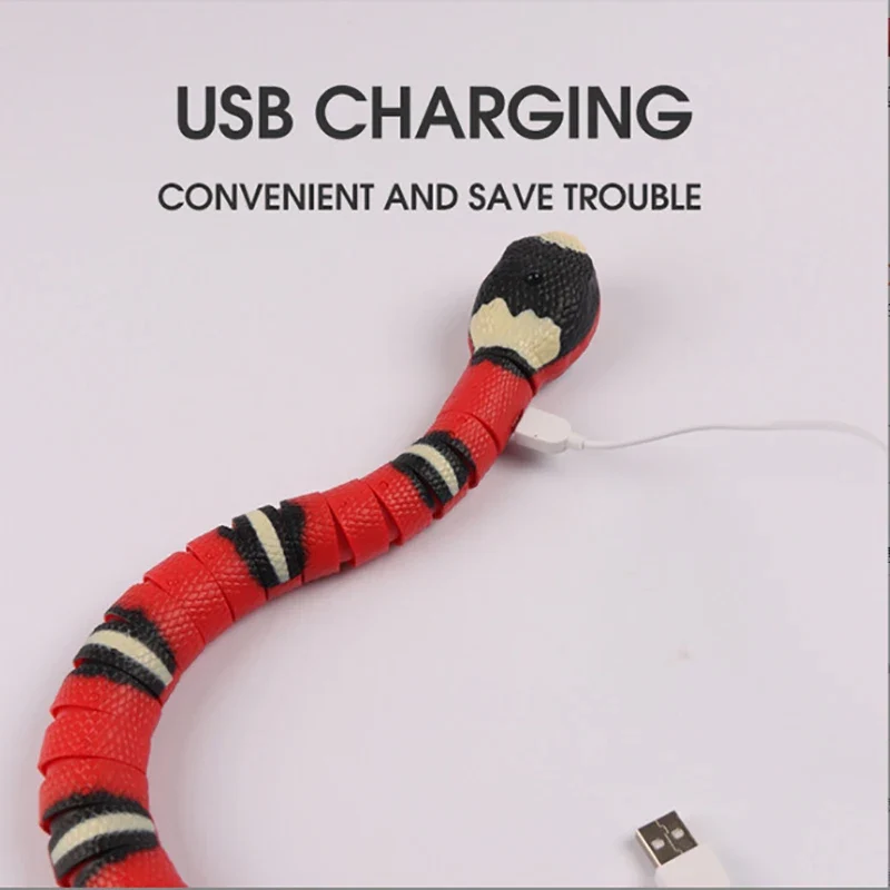 Serpente Interattivo per Gatti – Gioco Automatico Ricaricabile USB